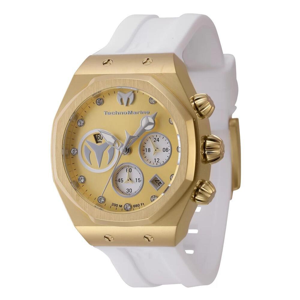 NWT TechnoMarine TM-523008 Reef | Chronograph | Gold | Women's Watch